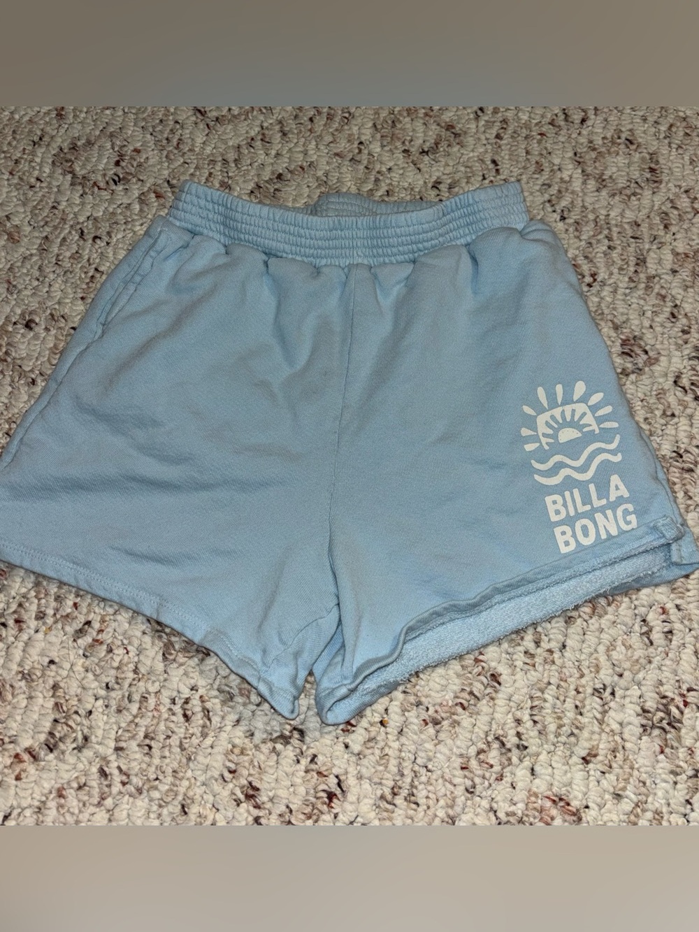Billabong Light Blue Graphic Lounge Shorts
